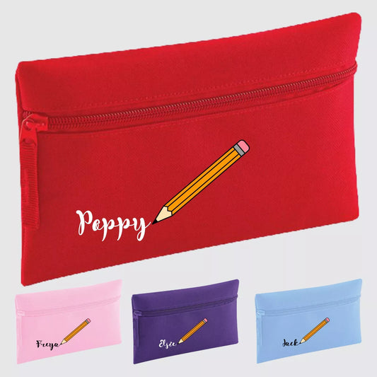 Personalised Pencil Case - Girls Boys - Back to School