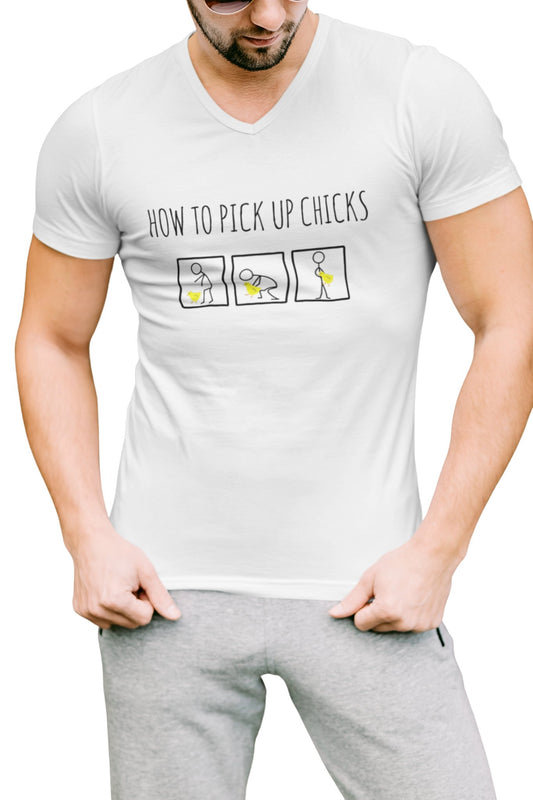 "How To Pick Chicks" Tee - Wow T-Shirts