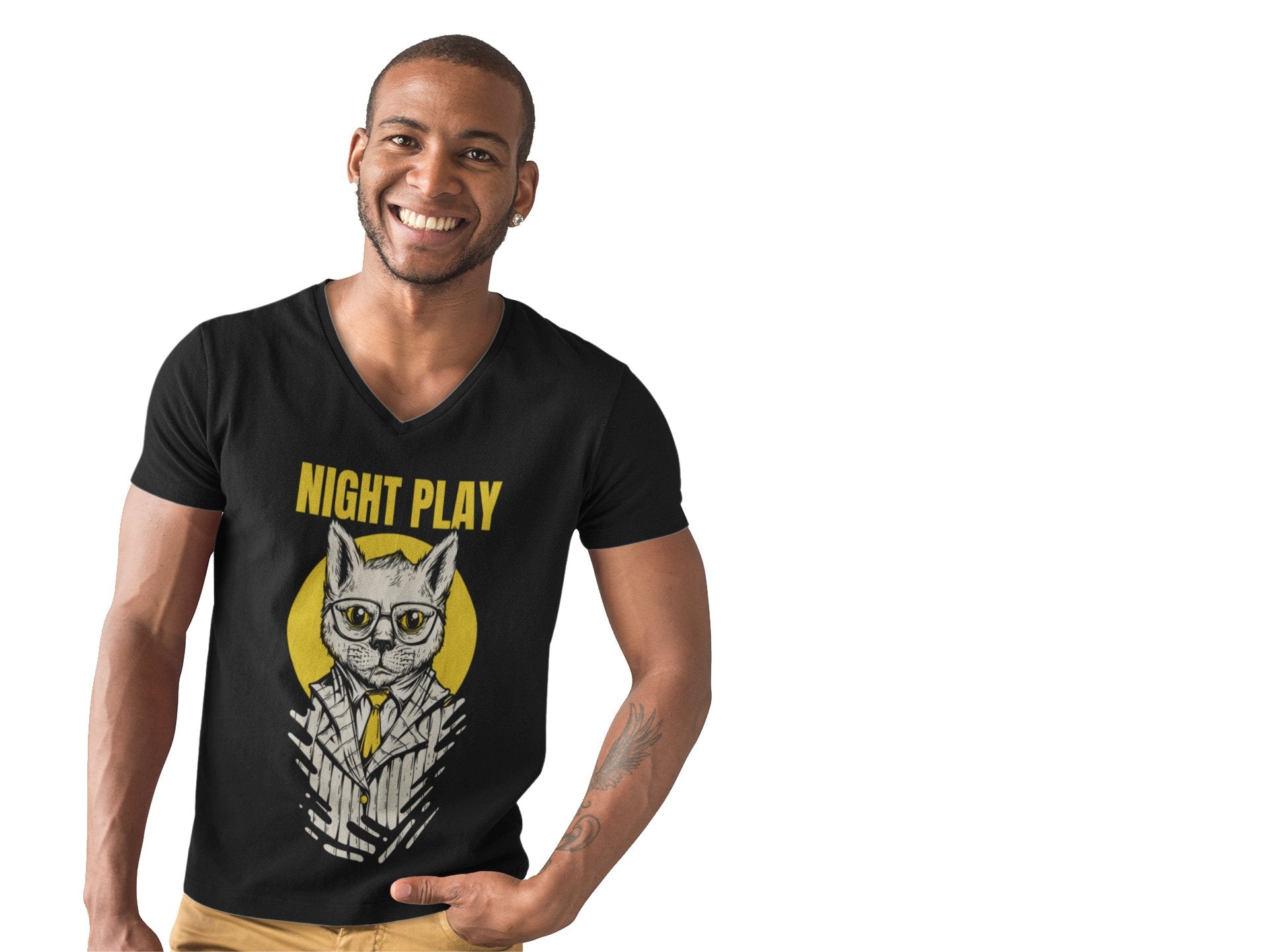 Knight Play Cat Tee - Wow T-Shirts