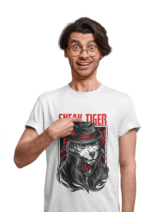 Sneak Tiger Tee - Wow T-Shirts