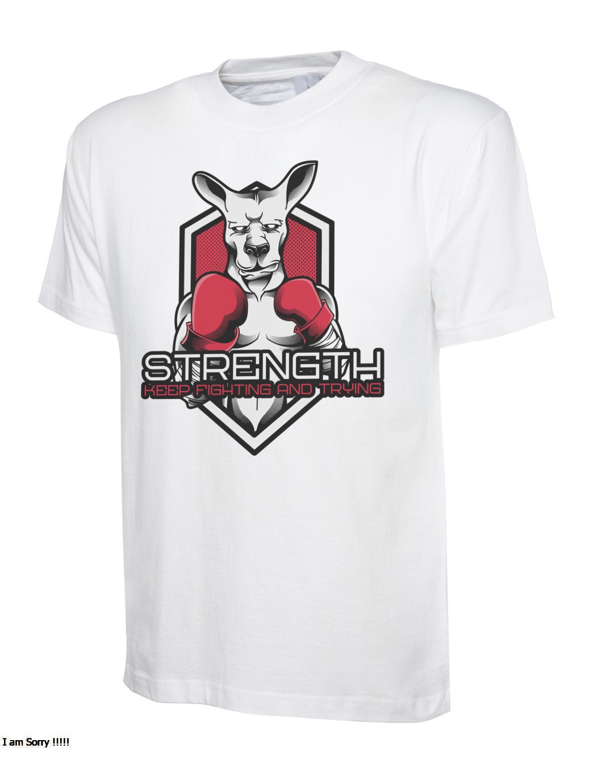 Strength Kangaroo Tee - Wow T-Shirts